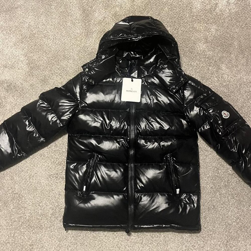Black Moncler puffer jacket
